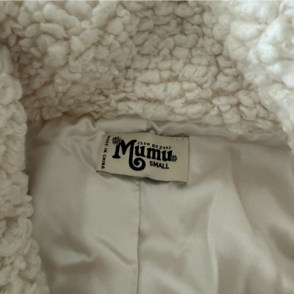 Show Me Your MuMu Kassidy Sherpa Half-Zip Sweater size S - Picture 8 of 11